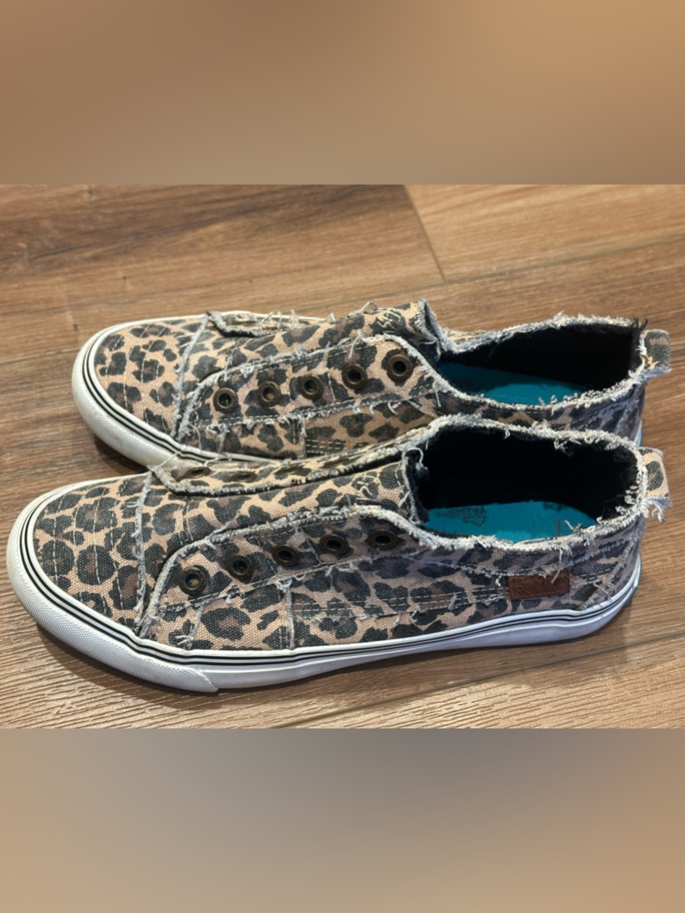 Blowfish Leopard-Print Slip-On Sneakers - Beige/Black